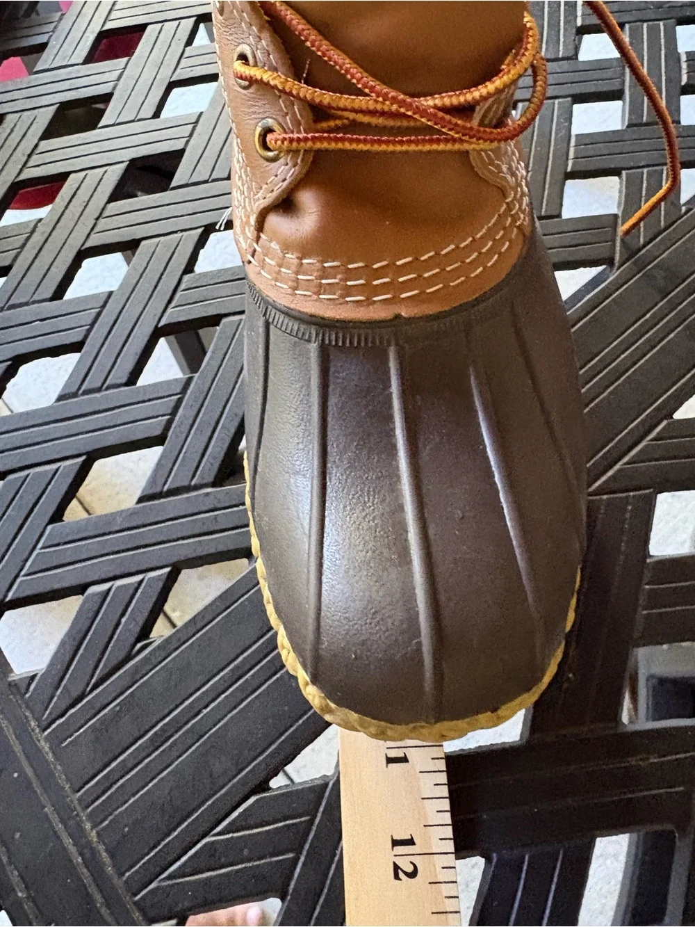 L.L. Bean Two-Tone Brown and Tan Men’s Boat Shoes Run big- size down 1.5 - 2 siz